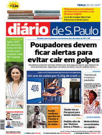 Capa do jornal Diário de São Paulo 19/12/2017