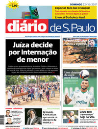 Capa do jornal Diário de São Paulo 22/10/2017