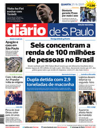 Capa do jornal Diário de São Paulo 27/09/2017