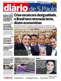 Capa do jornal Diário de São Paulo 02/06/2020