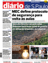 Capa do jornal Diário de São Paulo 03/07/2020