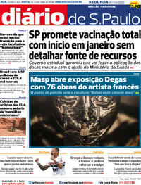 Capa do jornal Diário de São Paulo 07/12/2020