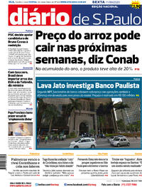 Capa do jornal Diário de São Paulo 11/09/2020