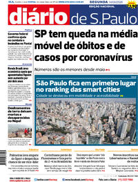 Capa do jornal Diário de São Paulo 14/09/2020