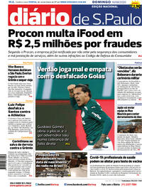 Capa do jornal Diário de São Paulo 16/08/2020