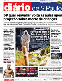 Capa do jornal Diário de São Paulo 17/07/2020
