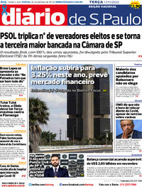 Capa do jornal Diário de São Paulo 17/11/2020