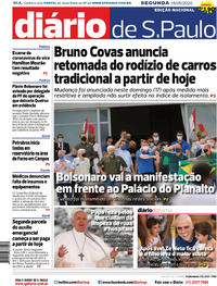 Capa do jornal Diário de São Paulo 18/05/2020