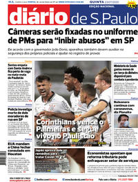 Capa do jornal Diário de São Paulo 23/07/2020