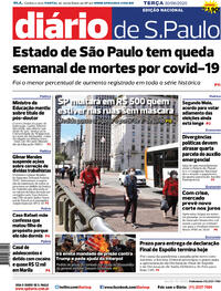 Capa do jornal Diário de São Paulo 30/06/2020