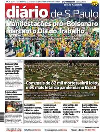 Capa do jornal Diário de São Paulo 02/05/2021