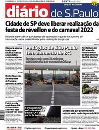Capa do jornal Diário de São Paulo 02/07/2021