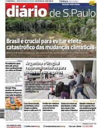 Capa do jornal Diário de São Paulo 02/11/2021