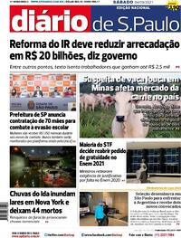 Capa do jornal Diário de São Paulo 04/09/2021