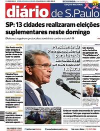 Capa do jornal Diário de São Paulo 04/10/2021
