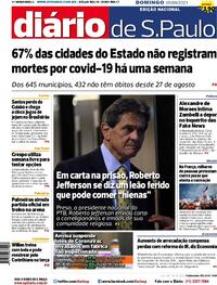 Capa do jornal Diário de São Paulo 05/09/2021