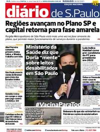 Capa do jornal Diário de São Paulo 06/02/2021