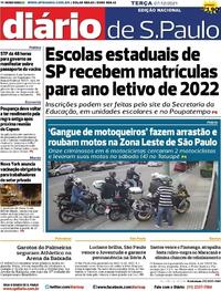 Capa do jornal Diário de São Paulo 07/12/2021