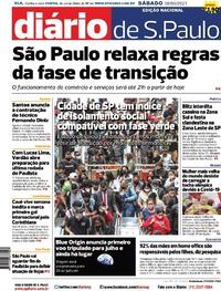 Capa do jornal Diário de São Paulo 08/05/2021