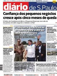 Capa do jornal Diário de São Paulo 12/05/2021