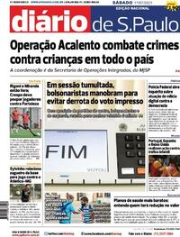 Capa do jornal Diário de São Paulo 17/07/2021