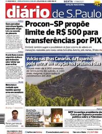 Capa do jornal Diário de São Paulo 17/09/2021