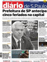 Capa do jornal Diário de São Paulo 19/03/2021