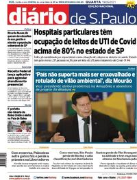 Capa do jornal Diário de São Paulo 19/05/2021