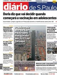 Capa do jornal Diário de São Paulo 19/06/2021