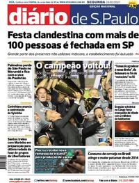 Capa do jornal Diário de São Paulo 24/05/2021