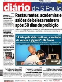 Capa do jornal Diário de São Paulo 27/04/2021
