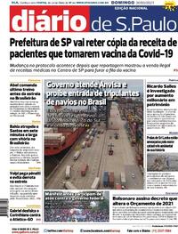 Capa do jornal Diário de São Paulo 30/05/2021