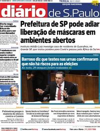 Capa do jornal Diário de São Paulo 30/11/2021