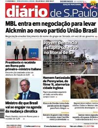 Capa do jornal Diário de São Paulo 31/10/2021