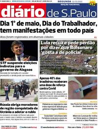 Capa do jornal Diário de São Paulo 02/05/2022