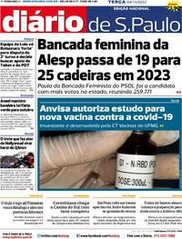 Capa do jornal Diário de São Paulo 04/10/2022