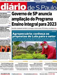 Capa do jornal Diário de São Paulo 05/11/2022
