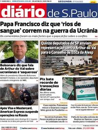 Capa do jornal Diário de São Paulo 07/03/2022