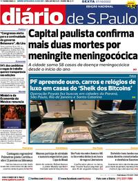 Capa do jornal Diário de São Paulo 07/10/2022