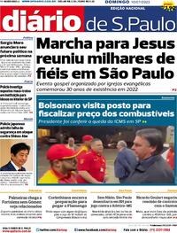 Capa do jornal Diário de São Paulo 10/07/2022