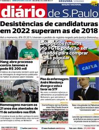 Capa do jornal Diário de São Paulo 12/09/2022