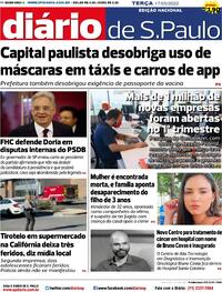 Capa do jornal Diário de São Paulo 17/05/2022