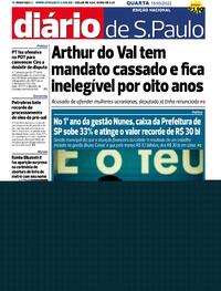 Capa do jornal Diário de São Paulo 18/05/2022