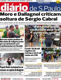 Capa do jornal Diário de São Paulo 18/12/2022