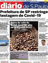 Capa do jornal Diário de São Paulo 19/01/2022