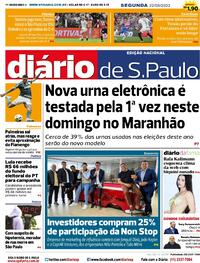 Capa do jornal Diário de São Paulo 22/08/2022