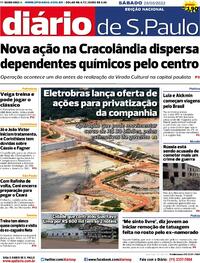 Capa do jornal Diário de São Paulo 28/05/2022