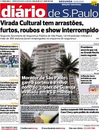 Capa do jornal Diário de São Paulo 30/05/2022