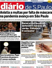 Capa do jornal Diário de São Paulo 01/10/2023