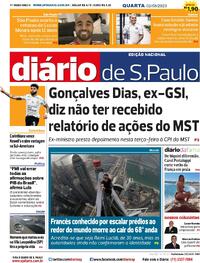 Capa do jornal Diário de São Paulo 02/08/2023
